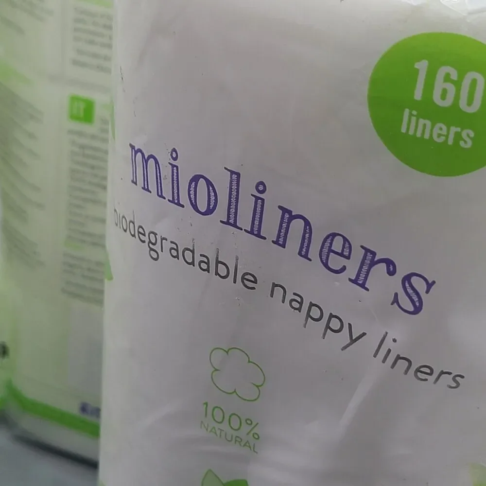 Bambino Mio Mioliners set (2) Nappy Liners 160 Count/ each Biodegradeable NEW